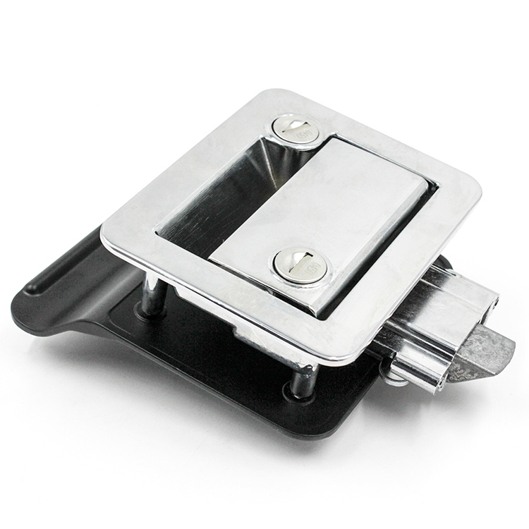 Cerraduras de lengüeta de apertura doble para interiores y exteriores para autocaravanas, cromadas-A7902-1116
