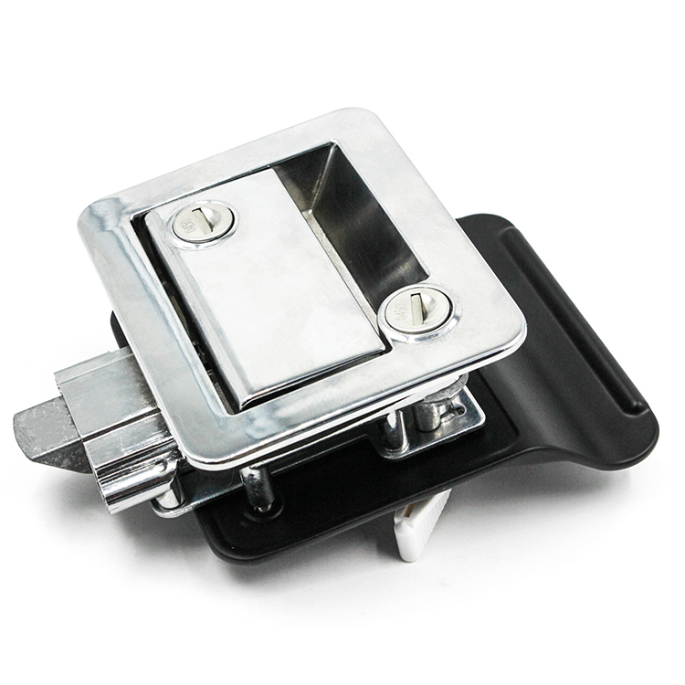 Cerraduras de lengüeta de apertura doble para interiores y exteriores para autocaravanas, cromadas-A7902-1116