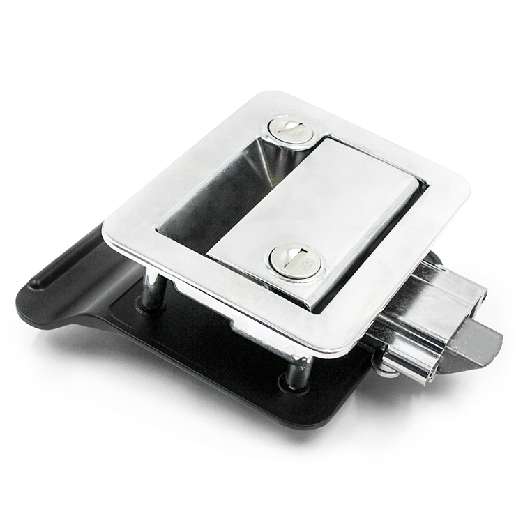 Cerraduras de lengüeta de apertura doble para interiores y exteriores para autocaravanas, cromadas-A7902-1116