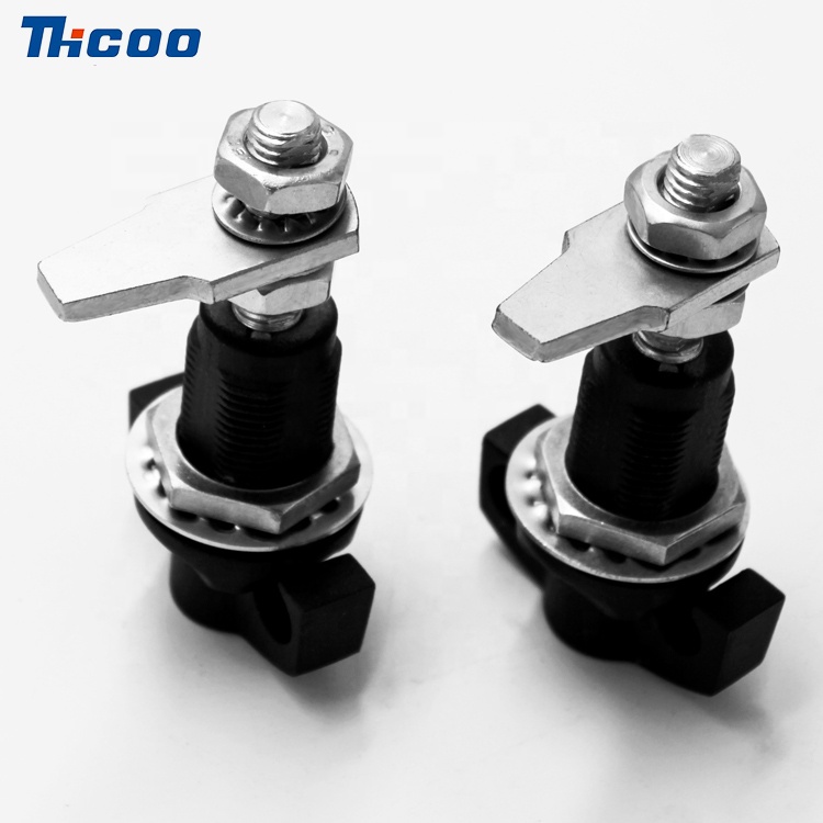 Manija en forma de ala Tipo de candado Cerradura de lengüeta de giro ajustable-A6073